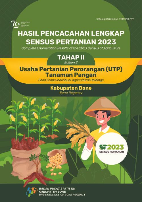 Complete Enumeration Results of the 2023 Census of Agriculture Edition 2: Food Crops Individual Agricultural Holdings Bone Regency