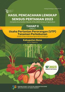 Hasil Pencacahan Lengkap Sensus Pertanian 2023 - Tahap II Usaha Pertanian Perorangan (UTP) Tanaman Perkebunan Kabupaten Bone