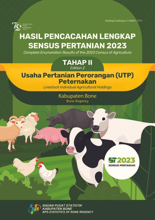 Hasil Pencacahan Lengkap Sensus Pertanian 2023 - Tahap II: Usaha Pertanian Perorangan (UTP) Peternakan Kabupaten Bone