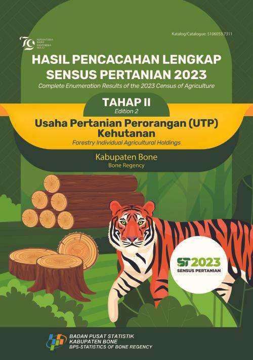 Hasil Pencacahan Lengkap Sensus Pertanian 2023 - Tahap II: Usaha Pertanian Perorangan (UTP) Kehutanan Kabupaten Bone