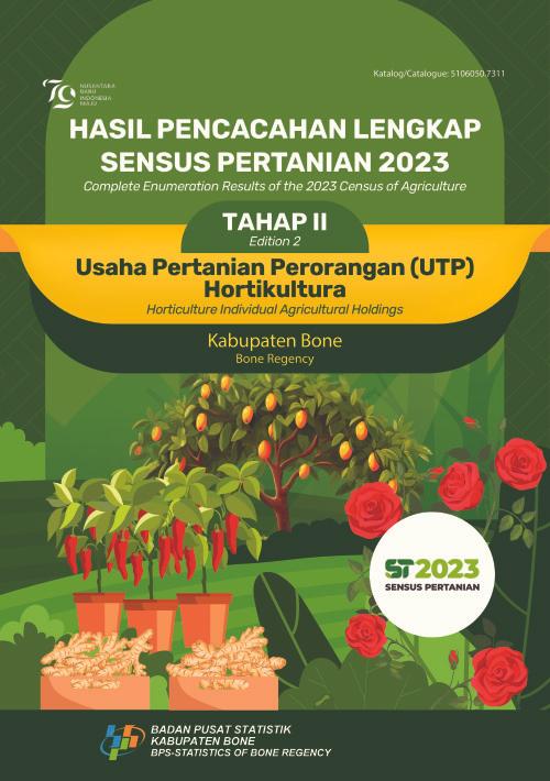 Hasil Pencacahan Lengkap Sensus Pertanian 2023 - Tahap II: Usaha Pertanian Perorangan (UTP) Hortikultura Kabupaten Bone